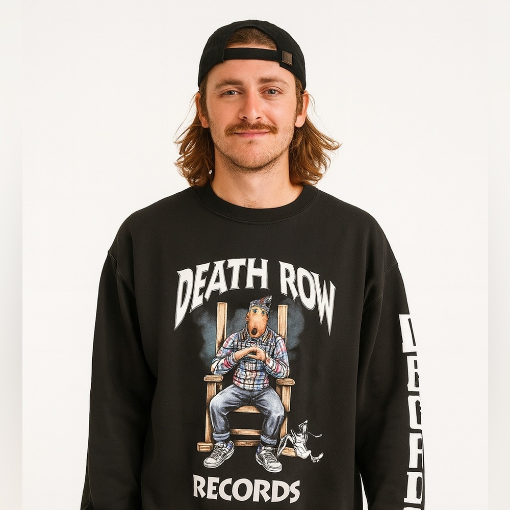 Crooks & Castles Death Row Records Sweatshirt Still Smokin Snoop Dog Sz L ARA